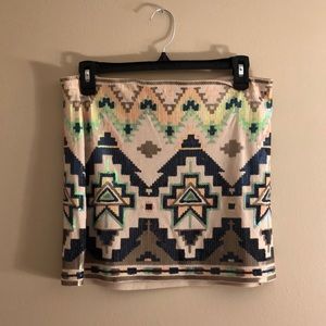 Express sequin mini skirt